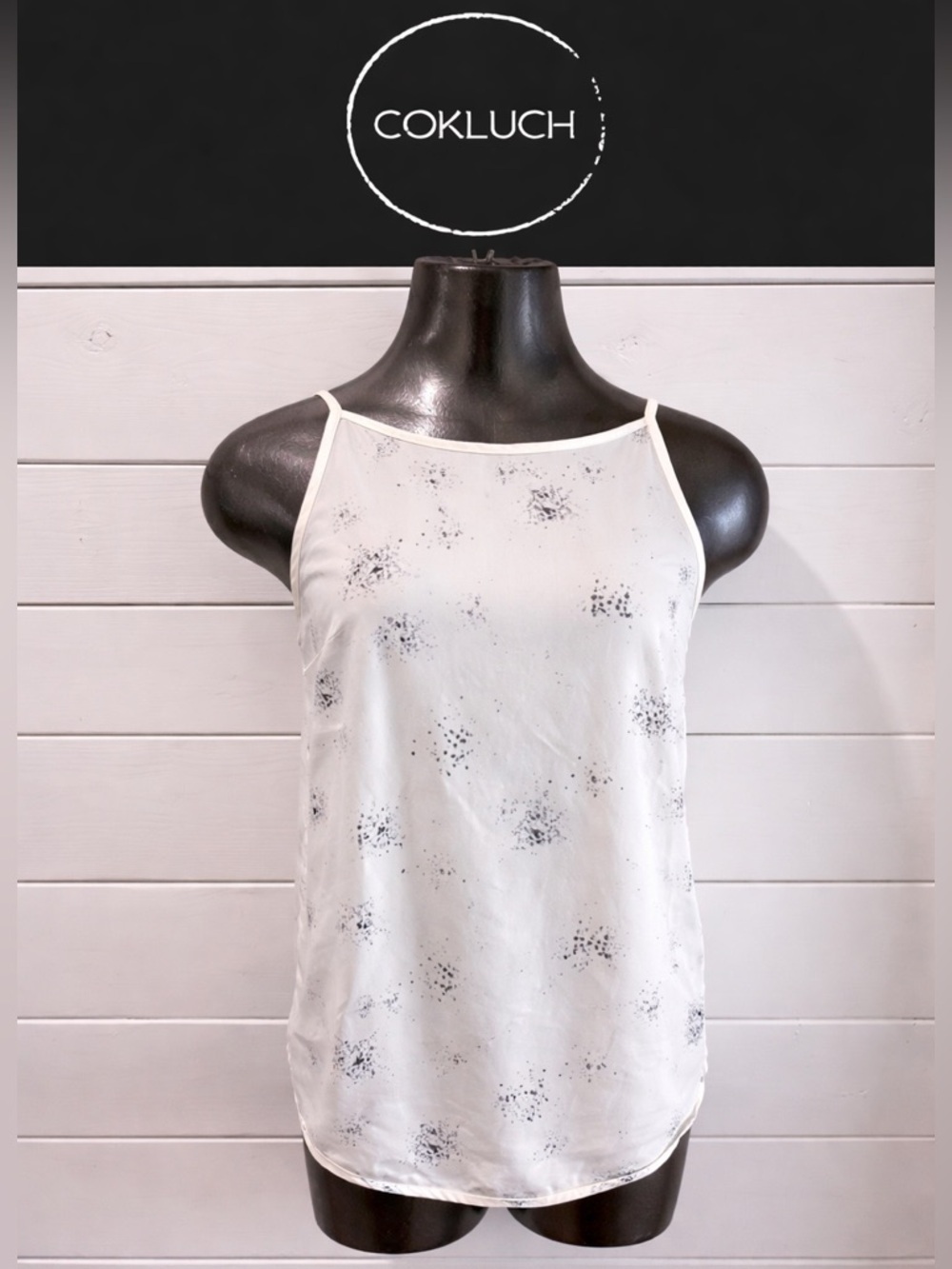 COKLUCH - Size S ivory and black top